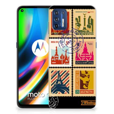 Motorola Moto G9 Plus | Silliconen Back Cover | Postzegels