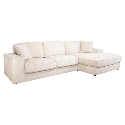 Sofa Santos 2,5-seater + lounge right beige niagara