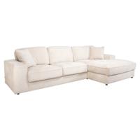 Sofa Santos 2,5-seater + lounge right beige niagara