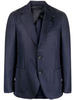 Lardini blazer boutonné à détail de broche - Bleu