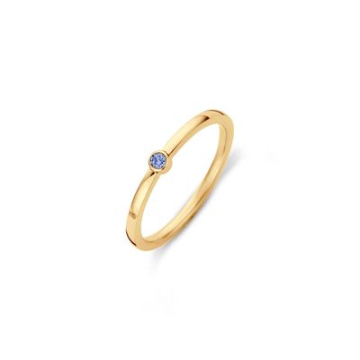 Melano Friends Ring Mini CZ Jeans Blauw | Goud Melano Friends Ring Mini CZ Jeans Blauw | Goud