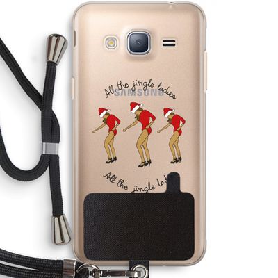 Jingle Ladies: Samsung Galaxy J3 (2016) Transparant Hoesje met koord