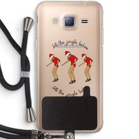 Jingle Ladies: Samsung Galaxy J3 (2016) Transparant Hoesje met koord
