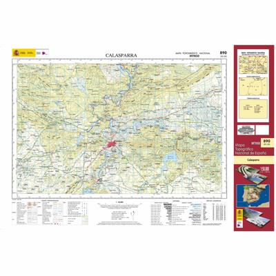 Topografische kaart 890 MT50 Calasparra | CNIG - Instituto Geográfico Nacional1