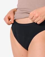 140 Menstruatieslip Katoen Hoge Absorbtie Zwart (zwart)