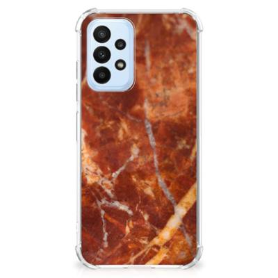Samsung Galaxy A23 Anti-Shock Hoesje Marmer Bruin Samsung Galaxy A23 Anti-Shock Hoesje Marmer Bruin