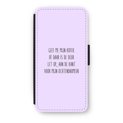 Ochtendhumeur: iPhone 8 Flip Hoesje