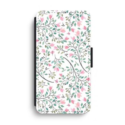 Sierlijke bloemen: iPhone XS Max Flip Hoesje
