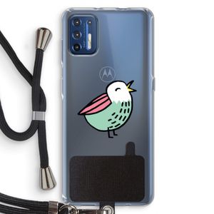 Birdy: Motorola Moto G9 Plus Transparant Hoesje met koord
