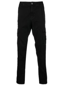 Stone Island pantalon cargo à patch Compass - Noir