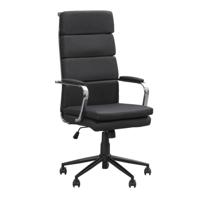 Leen Bakker - Bureaustoel Nikki - - PU - Zwart - 68x60x117 Cm
