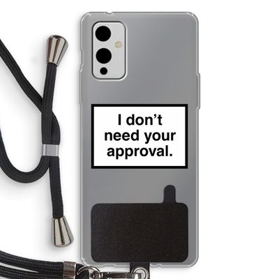 Don't need approval: OnePlus 9 Transparant Hoesje met koord
