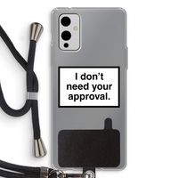 Don't need approval: OnePlus 9 Transparant Hoesje met koord