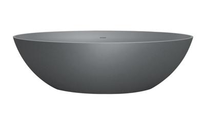 Best-Design "New-Stone" vrijstaand bad "Just-Solid" 180x85x52cm Grijs