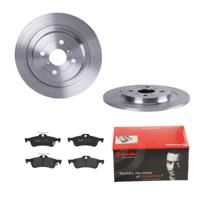 Remmenset, remschijf BREMBO, Remschijftype: Massief, Inbouwplaats: Achteras, u.a. für Toyota, Daihatsu