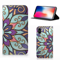 Apple iPhone X | Xs Smart Cover Purple Flower