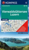 Wandelkaart 116 Vierwaldstätter See - Luzern | Kompass Wandelkaart 116 Vierwaldstätter See - Luzern | Kompass