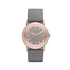 Horlogeband Marc by Marc Jacobs MBM1184 Leder Grijs 18mm