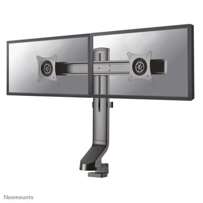 Neomounts fpma-d860dblack flatscreen bureausteun, 2x 10-27" 7 kg, 26 - 45 cm, 75x75/ 100x
