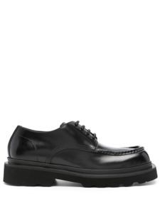 Dolce & Gabbana square-toe leather derby shoes - Noir