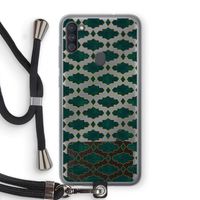 Moroccan tiles: Samsung Galaxy A11 Transparant Hoesje met koord