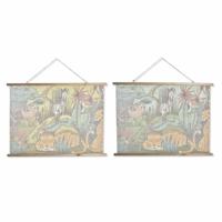 Schilderij DKD Home Decor Kinderen dieren 100 x 2 x 75 cm (2 Stuks) - thumbnail