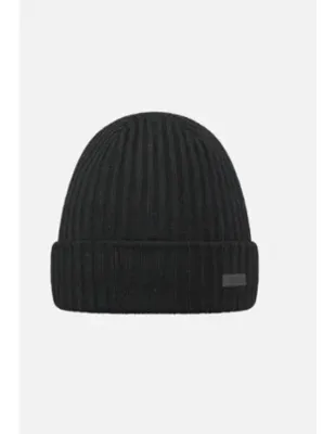 Barts Muts Turnup Fleece Beanie (zwart) Zwart