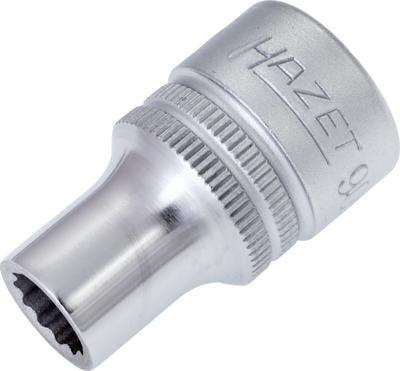 HAZET Dopsleutel 900Z-9 · 1/2 inch (12,5 mm) vierkant hol · Buitentwaalfkant tractieprofiel · SW 9 mm