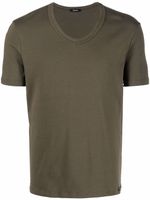 TOM FORD t-shirt cintré à col v - Vert