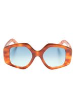 Lapima lunettes de soleil Stella à monture oversize - Marron