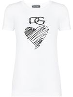 Dolce & Gabbana t-shirt à logo imprimé - Blanc