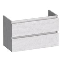 Brauer Joy - Onderkast Ondiep - 80 cm - met 2 Softclose Lades Greeploos en 1 Sifon Uitsparing - Forest Seashell