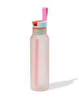 HEMA Waterfles Met Rietje 600ml Beige