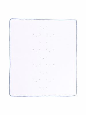 Little Bear couverture à broderies - Blanc