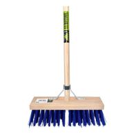 MM Eurotool Stalbezem pvc blauw 36cm fsc steel 150cm stokhouder