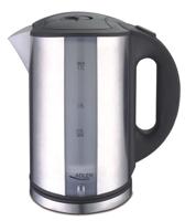 Adler AD 1216 waterkoker 1,7 l Zwart, Zilver 2200 W