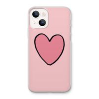 Hartje: iPhone 13 mini Transparant Hoesje