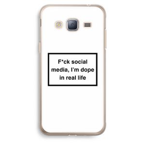 I'm dope: Samsung Galaxy J3 (2016) Transparant Hoesje