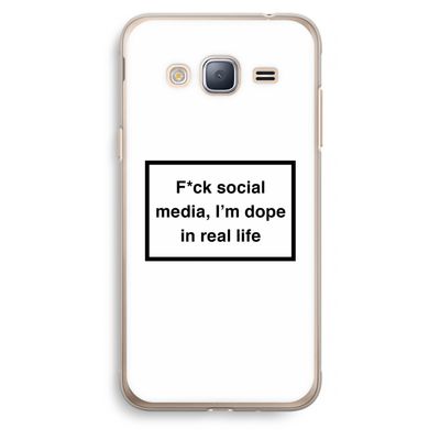 I'm dope: Samsung Galaxy J3 (2016) Transparant Hoesje