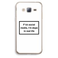 I'm dope: Samsung Galaxy J3 (2016) Transparant Hoesje