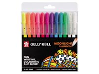 Sakura roller Gelly Roll Moonlight, etui met 12 stuks in geassorteerde kleuren - thumbnail