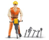 Bruder Bouwvakker met accessoires 1:16 - thumbnail