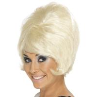 Smiffys Verkleed pruik - Jaren 60 - blond - dames - 60s - damespruik