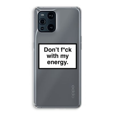 My energy: Oppo Find X3 Pro Transparant Hoesje