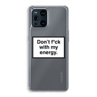 My energy: Oppo Find X3 Pro Transparant Hoesje
