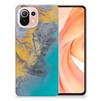 Xiaomi Mi 11 Lite | 11 Lite 5G NE | TPU | Siliconen hoesje | Marble Blue Gold