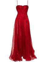 Maria Lucia Hohan robe Allar en soie - Rouge - thumbnail