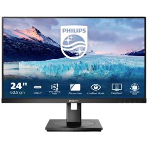 Philips Monitore 243S1/00 LED-monitor Energielabel D (A - G) 60.5 cm (23.8 inch) 16:9 4 ms HDMI, DisplayPort, USB-C IPS LCD