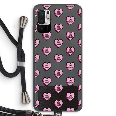 GIRL POWER: Xiaomi Redmi Note 10 5G Transparant Hoesje met koord