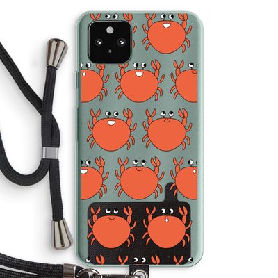 Krab: Pixel 5a 5G Transparant Hoesje met koord
